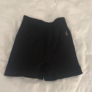Free people movement Black Ribbed Shorts xs